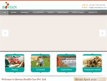 Tablet Screenshot of bovianhealthcare.com